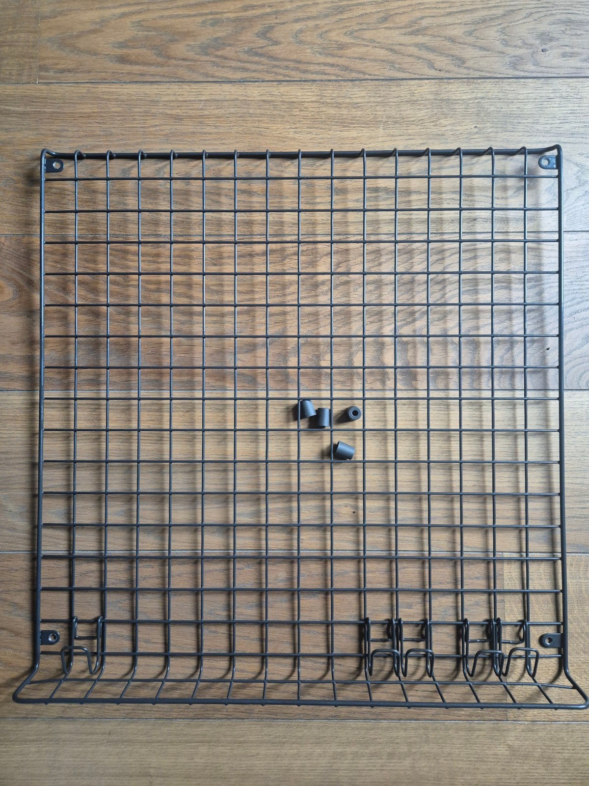 Zwart metalen wandrek met haken Grejig Ikea, Ophalen, Metaal, Gebruikt, Industrieel