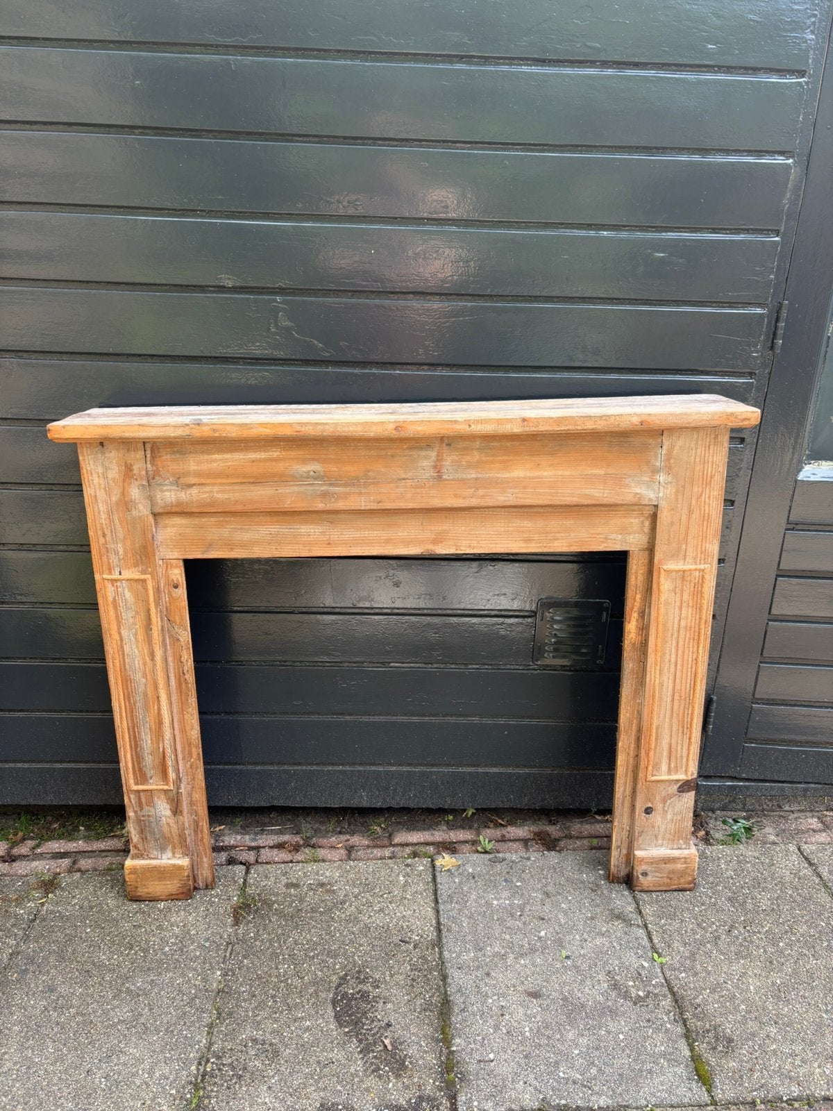 Houten schouw ombouw, Huis en Inrichting, Kachels, Ophalen, Gebruikt, Vrijstaand, Overige soorten