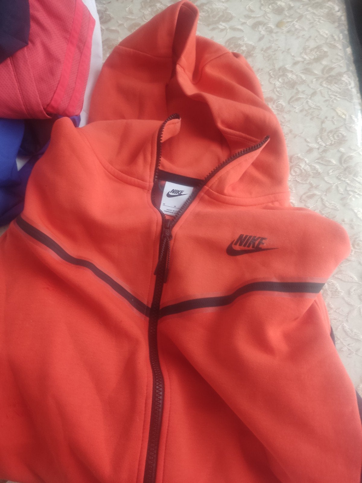 Nike Tech Fleece Hoodie Oranje - Maat M, Ophalen, Maat 48/50 (M), Nike, Oranje