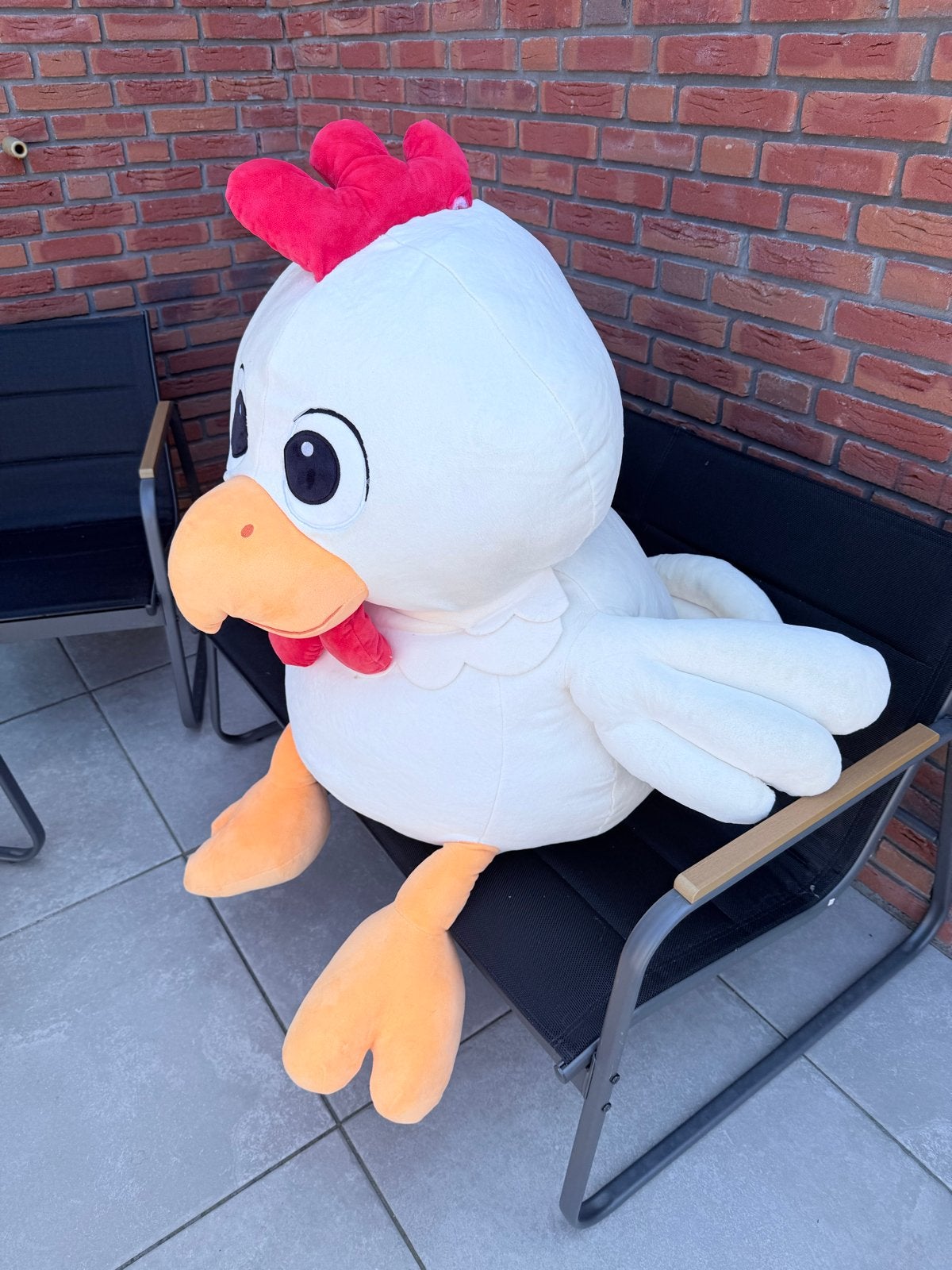 Grote knuffel kip/haan - Zo goed als nieuw, Ophalen, Overige merken, Overige karakters, Overige typen