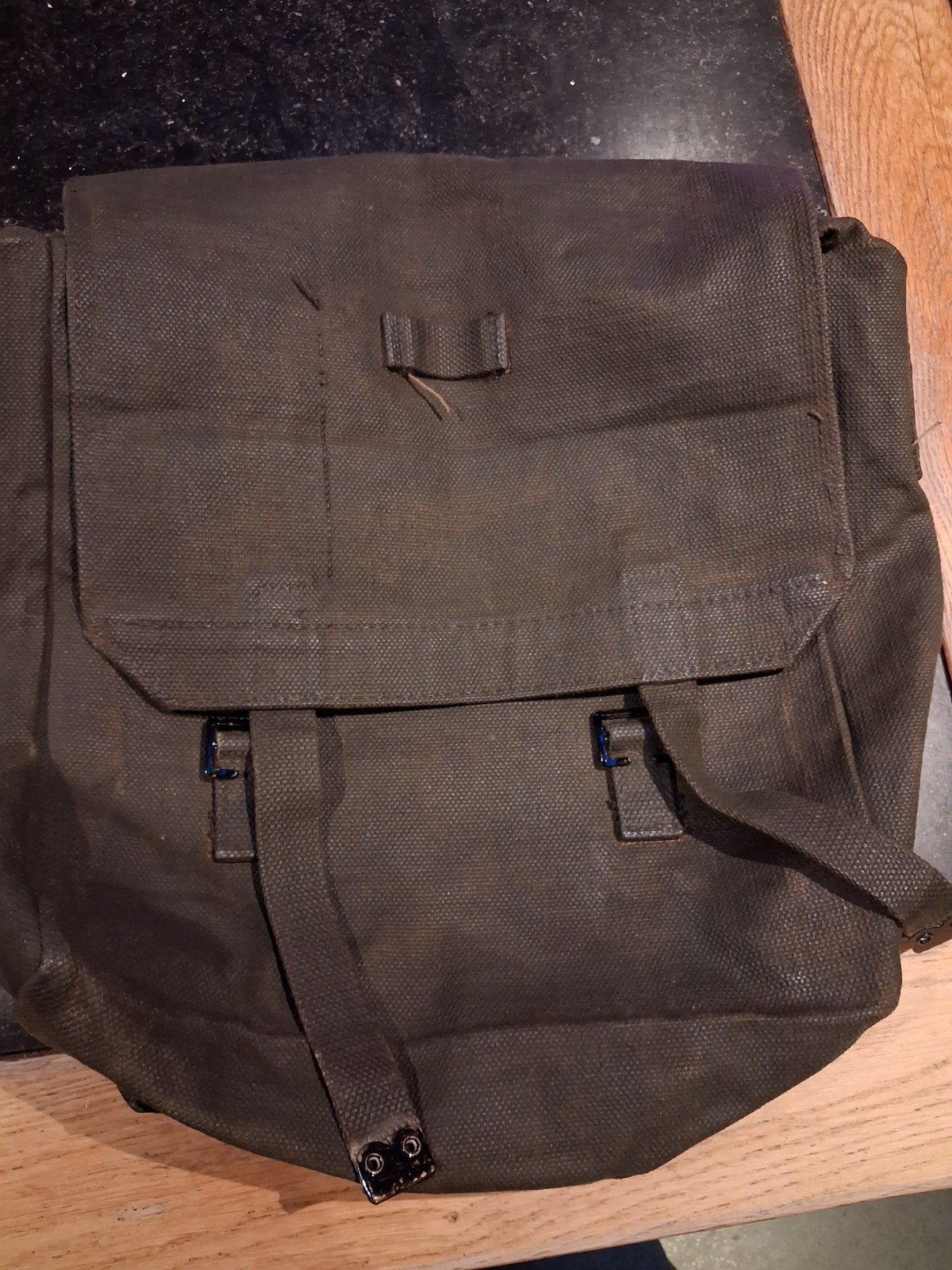Vintage Leger tas - Gebruikt maar Stevig, Sieraden, Tassen en Uiterlijk, Overige merken, Gebruikt, 25 tot 40 cm, Ophalen of Verzenden