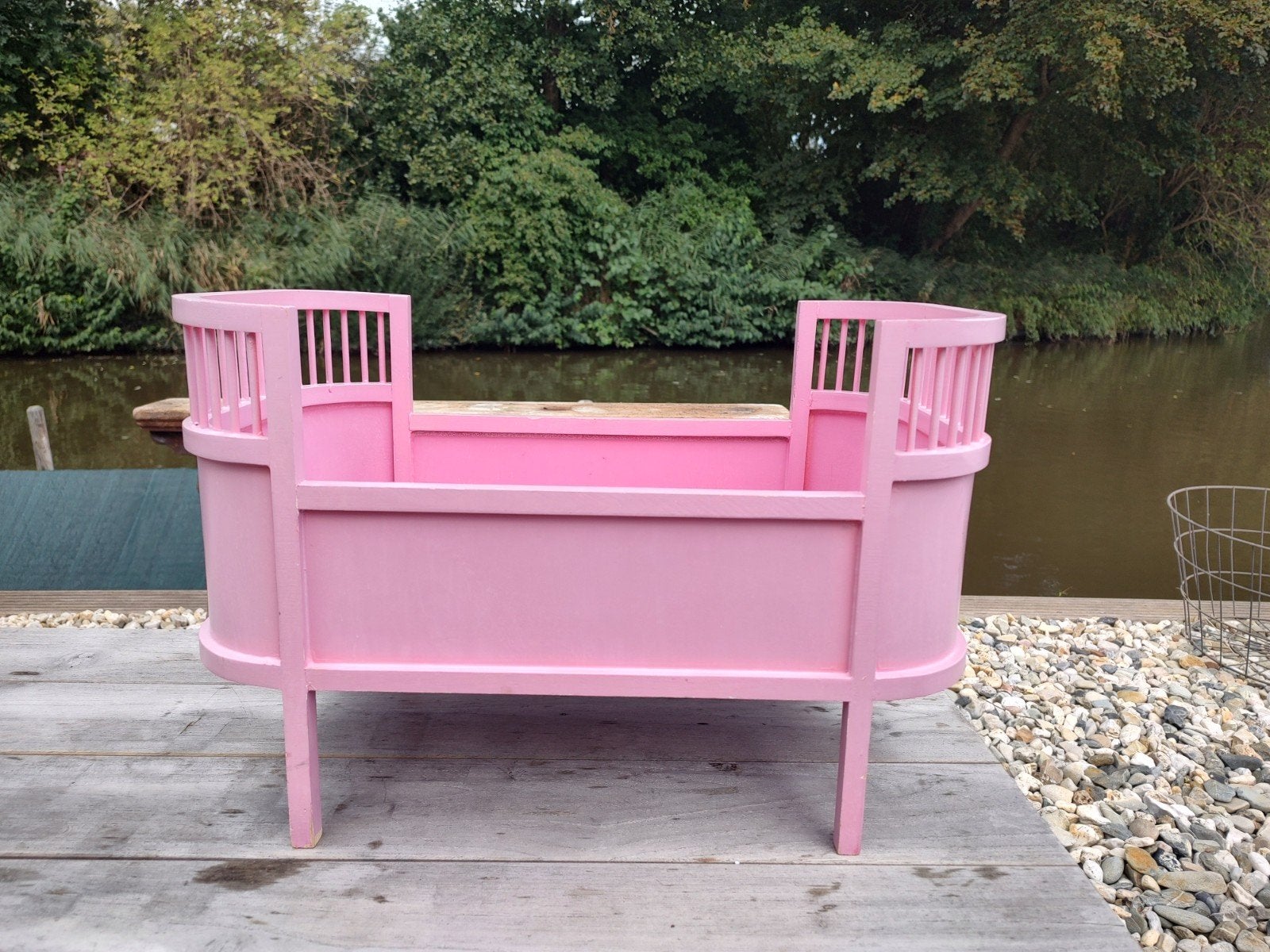 Smallstuff poppenbed -  houten bedje voor poppen, Kinderen en Baby's, Ophalen of Verzenden, Gebruikt, Ledikant