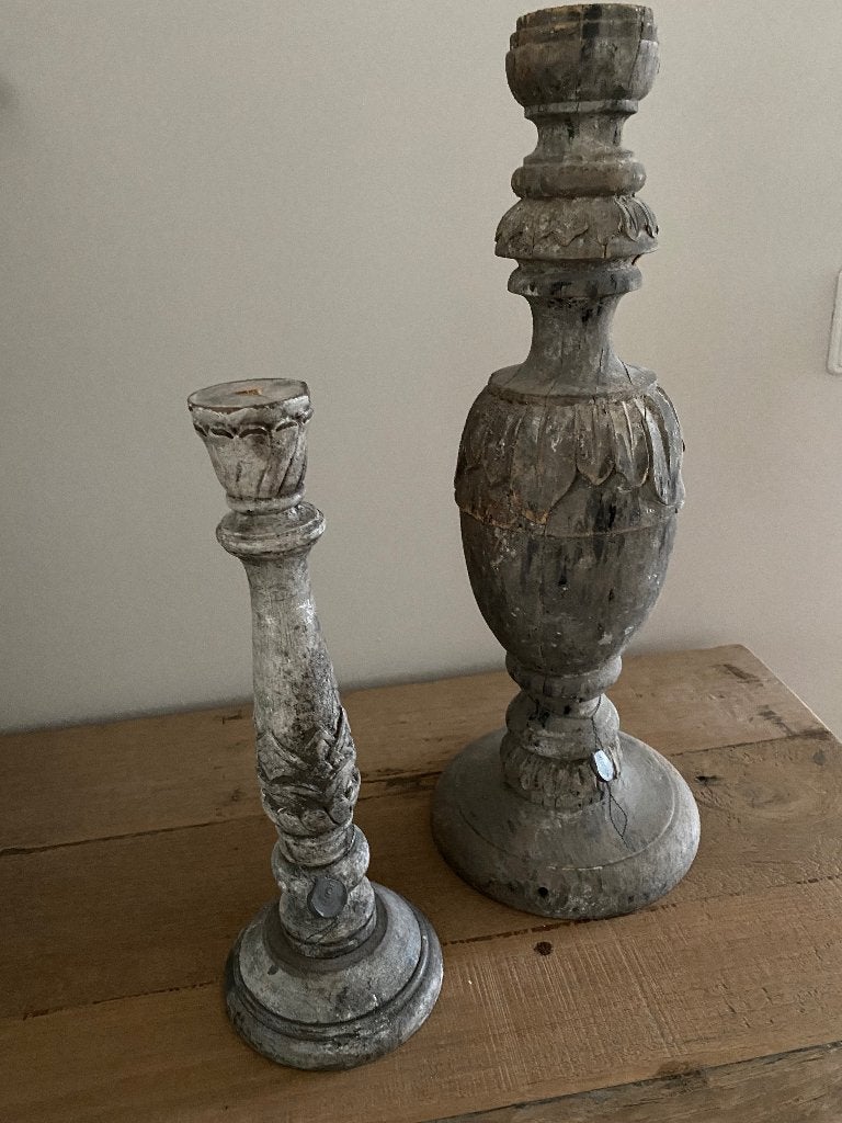 Hoffz kandelaars set, Ophalen of Verzenden, Zo goed als nieuw, Hout, Kandelaar