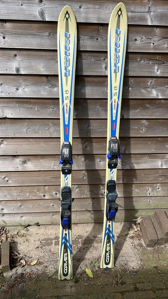Retro ski's van Volkl, 140 tot 160 cm, Gebruikt, Carve, Skiën