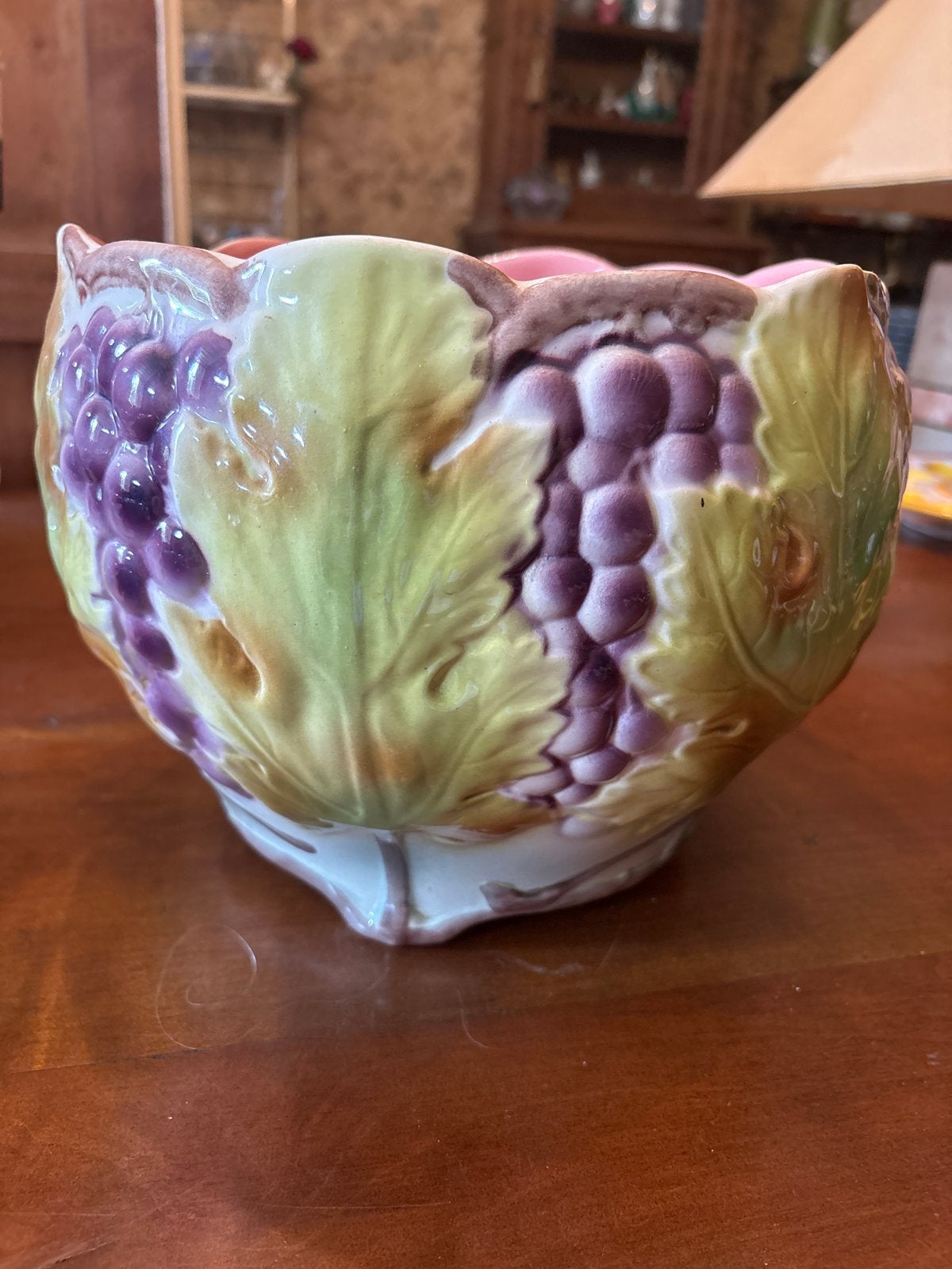 Antieke Saint Clement France Druiven Cachepot, Antiek en Kunst, Ophalen