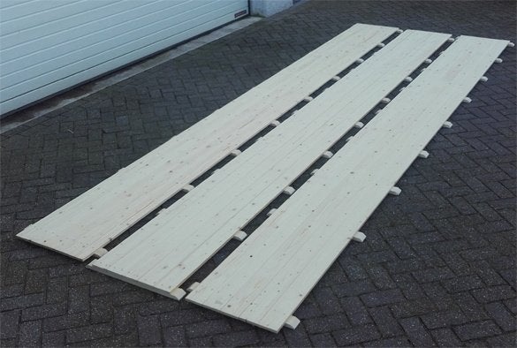 Foto 18 van te koop tentvloer vlondervloer hout voor tenten op voorraad.