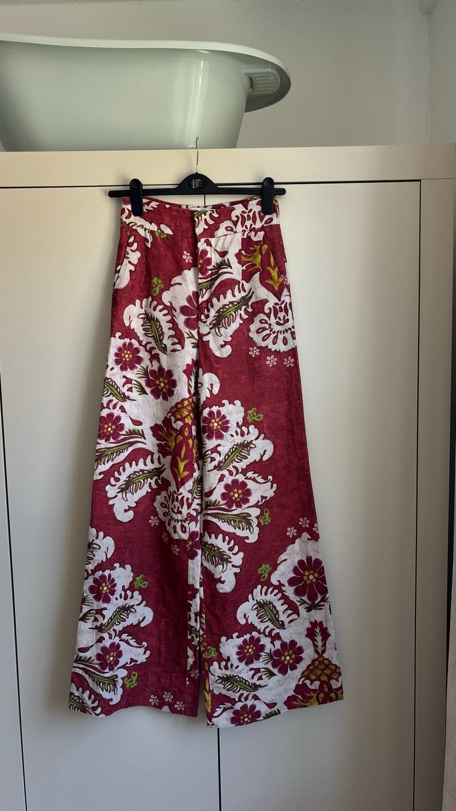 Zara linnen wijde broek  - Maat 34 (XS), Ophalen of Verzenden, Zo goed als nieuw, Maat 34 (XS) of kleiner, Lang