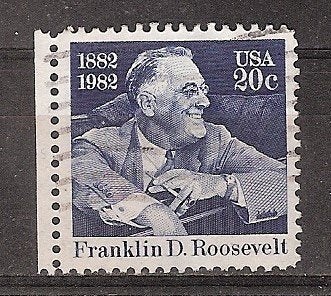 USA, Franklin D. Roosevelt, 1982., Ophalen of Verzenden, Gestempeld, Noord-Amerika