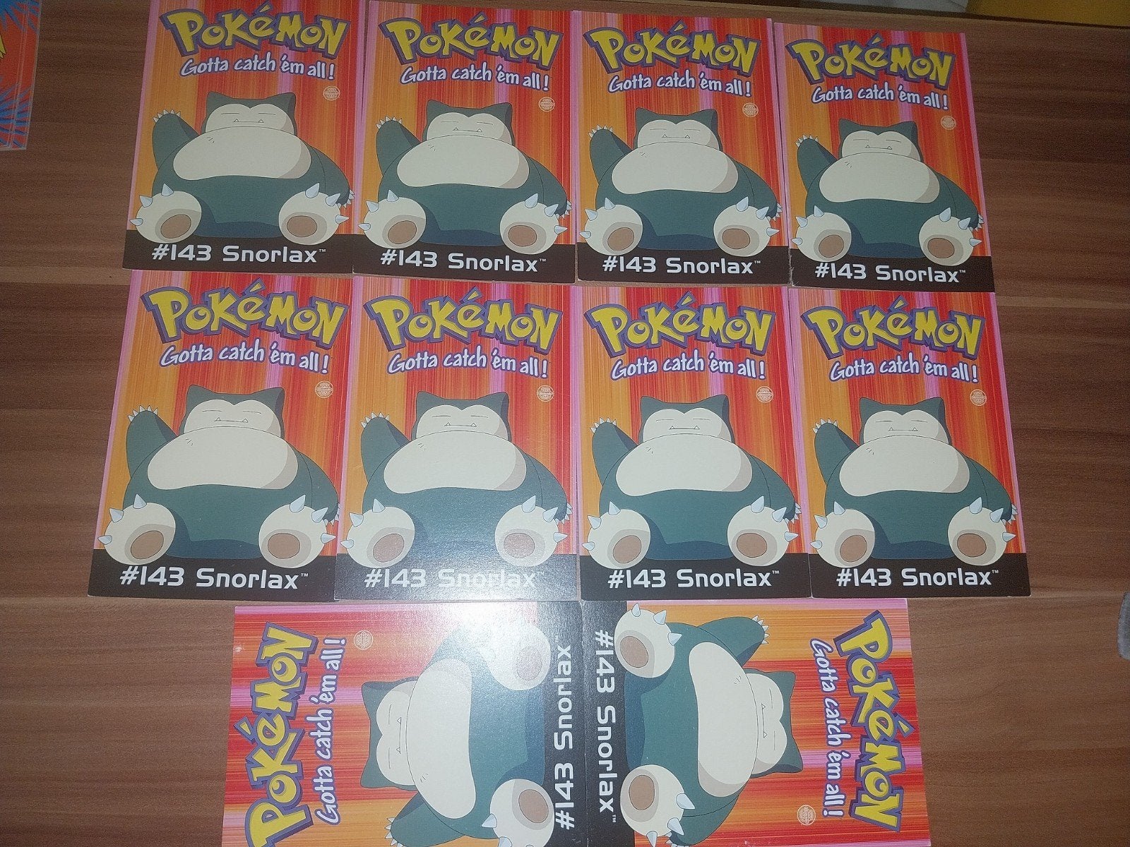 10x snorlax postkaart, Ophalen of Verzenden