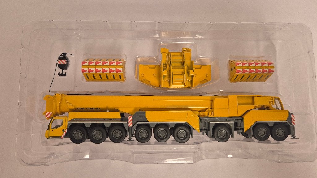 Liebherr LTM 1750-9.1 1:87 WSI, Ophalen, Zo goed als nieuw, Hijskraan, Tractor of Landbouw, Wiking