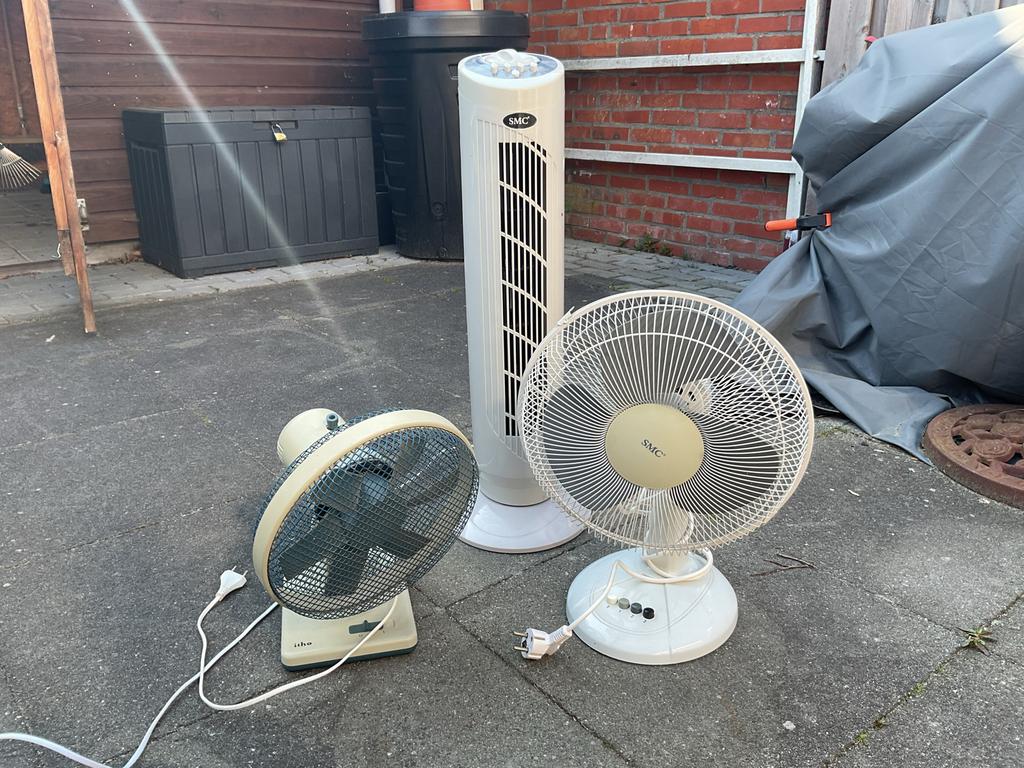 Diverse ventilatoren: toren, tafel en vloer, Ophalen, Gebruikt, Torenventilator