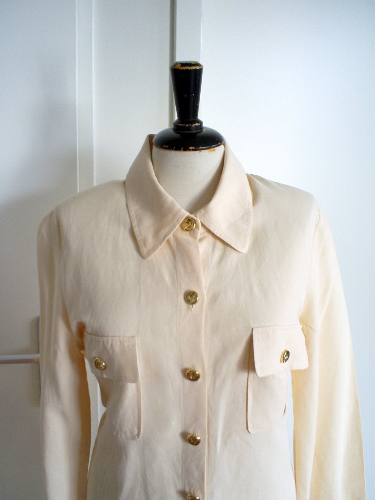 NIEUW __ prachtige CAROLINE BISS blouse mt. 38, Maat 38/40 (M), Verzenden, Beige, Nieuw