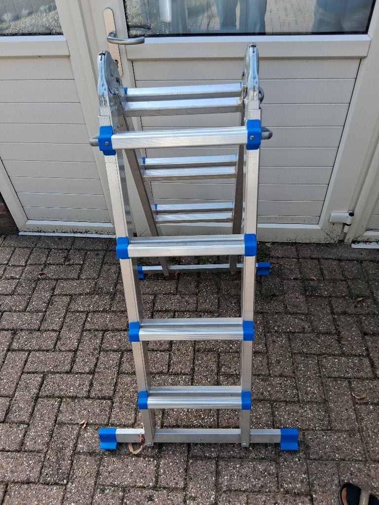 profi vouwladder, Doe-het-zelf en Verbouw, Ladders en Trappen, Ophalen, Zo goed als nieuw, Ladder, Opvouwbaar of Inschuifbaar