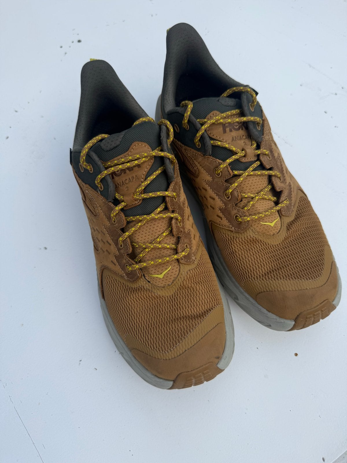 Hoka Anacapa Low GTX wandelschoenen - Maat 44 2/3, Ophalen of Verzenden, Zo goed als nieuw, Bruin, Wandelschoenen of Bergschoenen