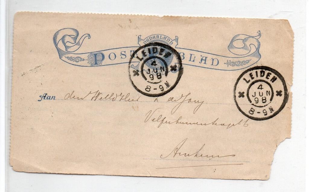NEDERLAND. Postblad. nr. 5. (Cat. Geuzendam), Postzegels en Munten, Verzenden, Overige typen