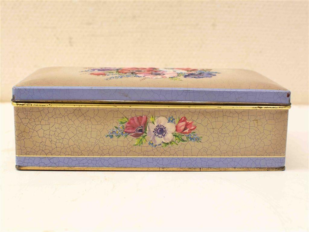 Vintage blikken Koekjes trommel 38404