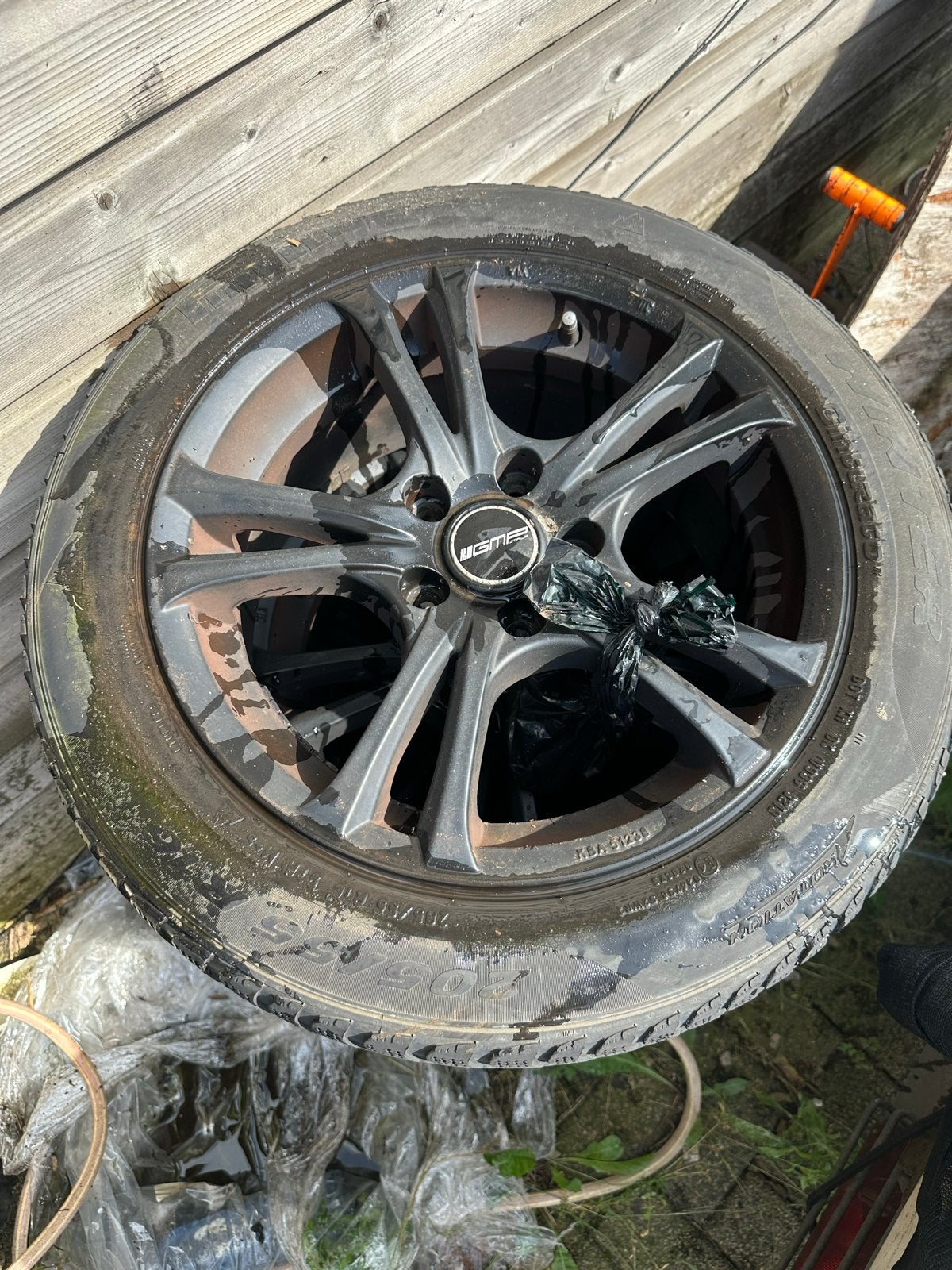 Vredestein winterbanden op GMES velgen 185/55 R15, Ophalen, Gebruikt, 15 inch, Banden en Velgen