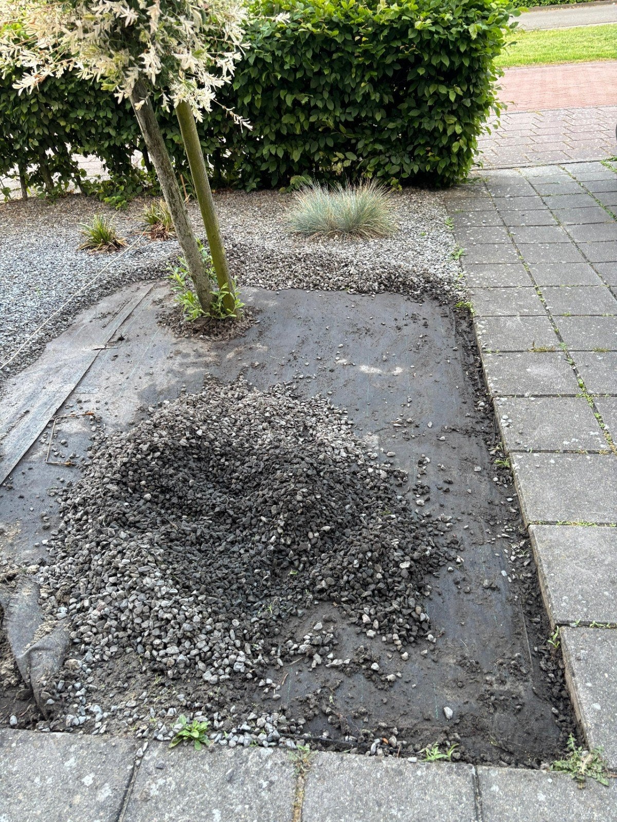 Gebruikt siergrind/split - Grijs, Tuin en Terras, Grind, Keien en Split, Gebruikt, Grind, Grijs, Overige materialen, Ophalen