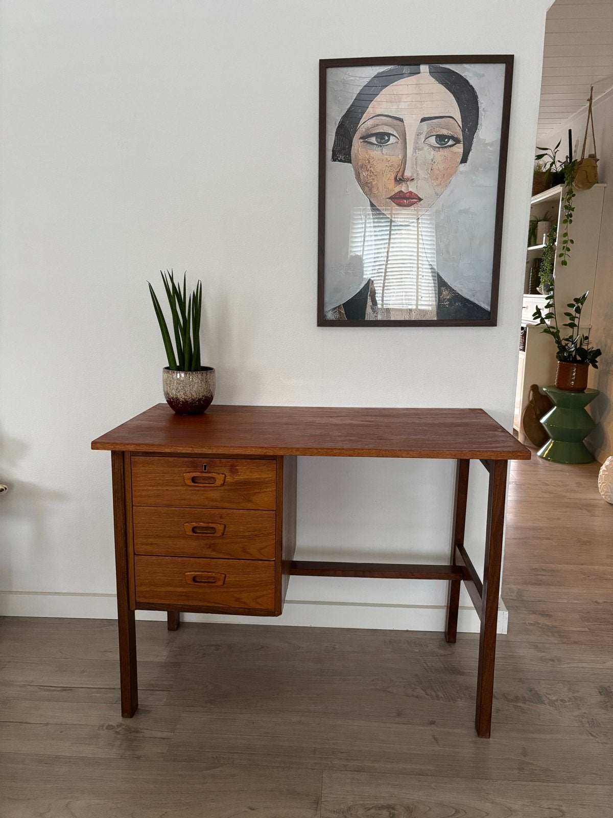 Vintage Deens design Bureau met Lades - Jaren '60, Huis en Inrichting, Ophalen, Overige typen, Gebruikt, Overige merken