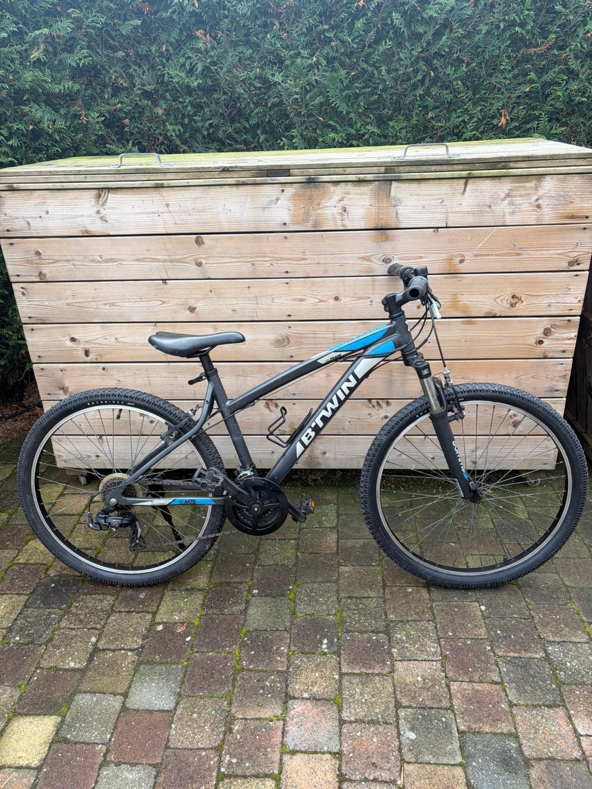 Rockrider 340 26inch (nieuwe banden!), Ophalen, 24 inch of meer, Gebruikt, Velgrem