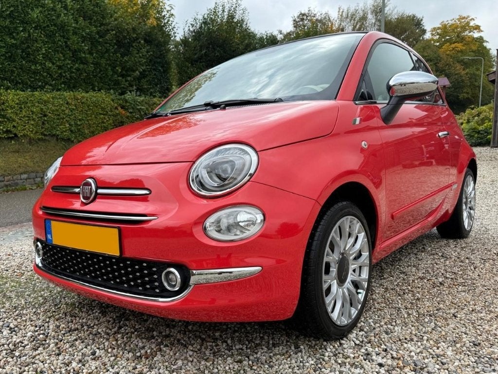 Fiat 500C 1.2 Lounge Cabrio, Navi, Airco, Park sen, LM vel, Auto's, Voorwielaandrijving, 4 cilinders, Cabriolet, Leder en Stof