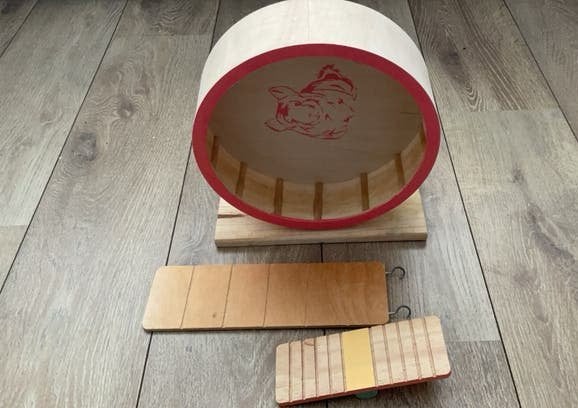 Hamster benodigdheden, rad, wip en ladder, Ophalen of Verzenden, Zo goed als nieuw, Loopwiel of Rad