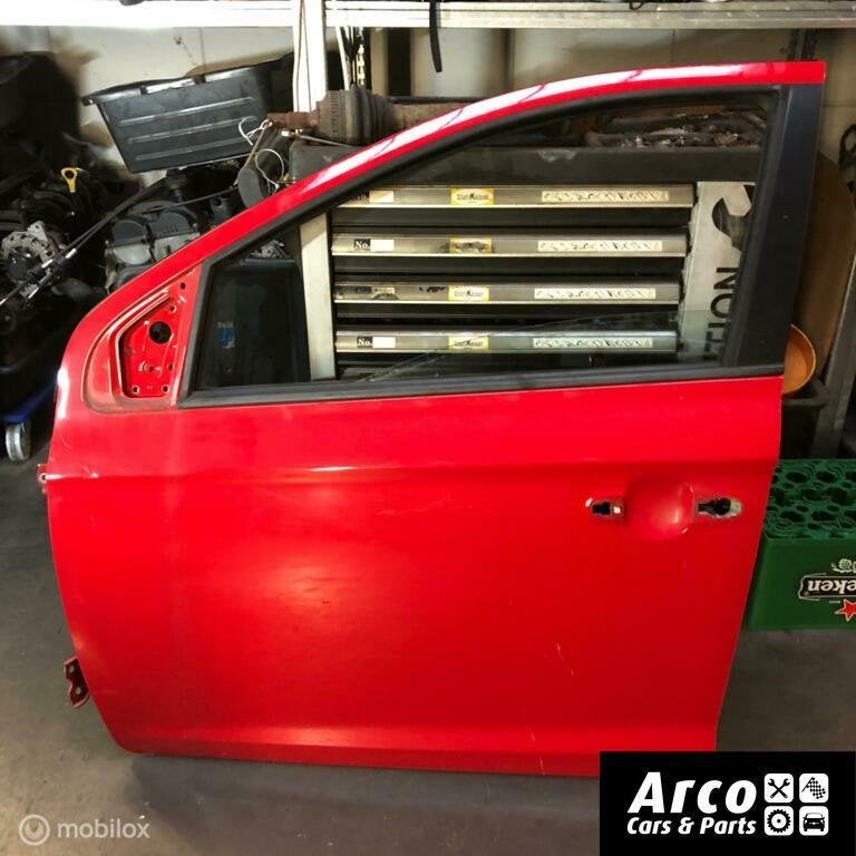Hyundai i20 Portier LINKS en/of RECHTS BH Rood 2008-2015, Gebruikt, Deur, Ophalen of Verzenden, Hyundai