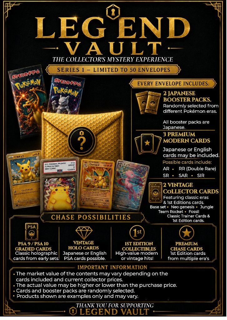 Legend Vault Pokémon Mystery Envelope | SERIES 1 Limited 50, Verzenden, Zo goed als nieuw, Overige typen