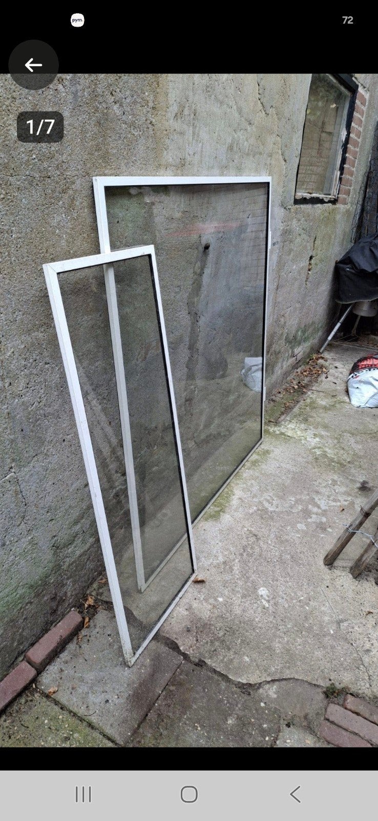 voorzetramen of ramen voor koude bak of opkweken planten kas, Tuin en Terras, Kassen, Ophalen, Kweekkas, Zo goed als nieuw, Glas