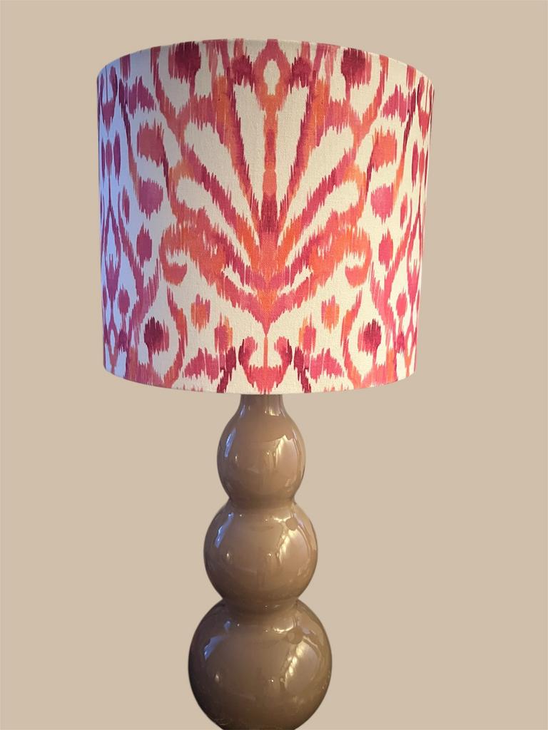 Lampenkap roze/oranje, Huis en Inrichting, Ophalen of Verzenden, Nieuw, Rond, 25 tot 50 cm