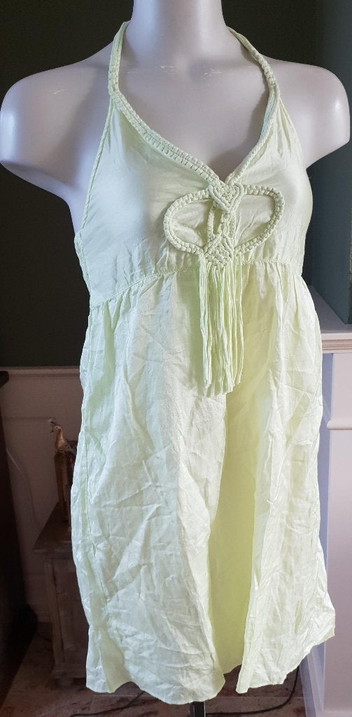 Amor Lola nette lime top shirt mt M 38 40, Kleding | Dames, Maat 38/40 (M), Verzenden, Geel, Zo goed als nieuw