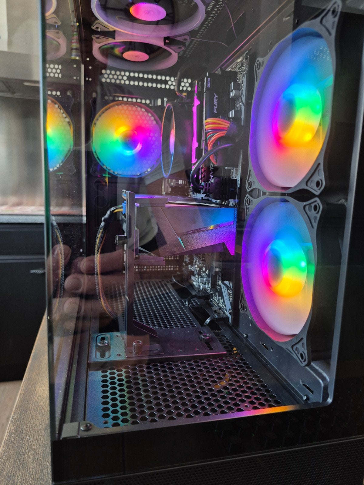 Extreme Performance Game PC RX 7600 8GB OC Ryz 3700X 16GB in, Ophalen, AMD, ASRock, Virtual Reality, Zo goed als nieuw