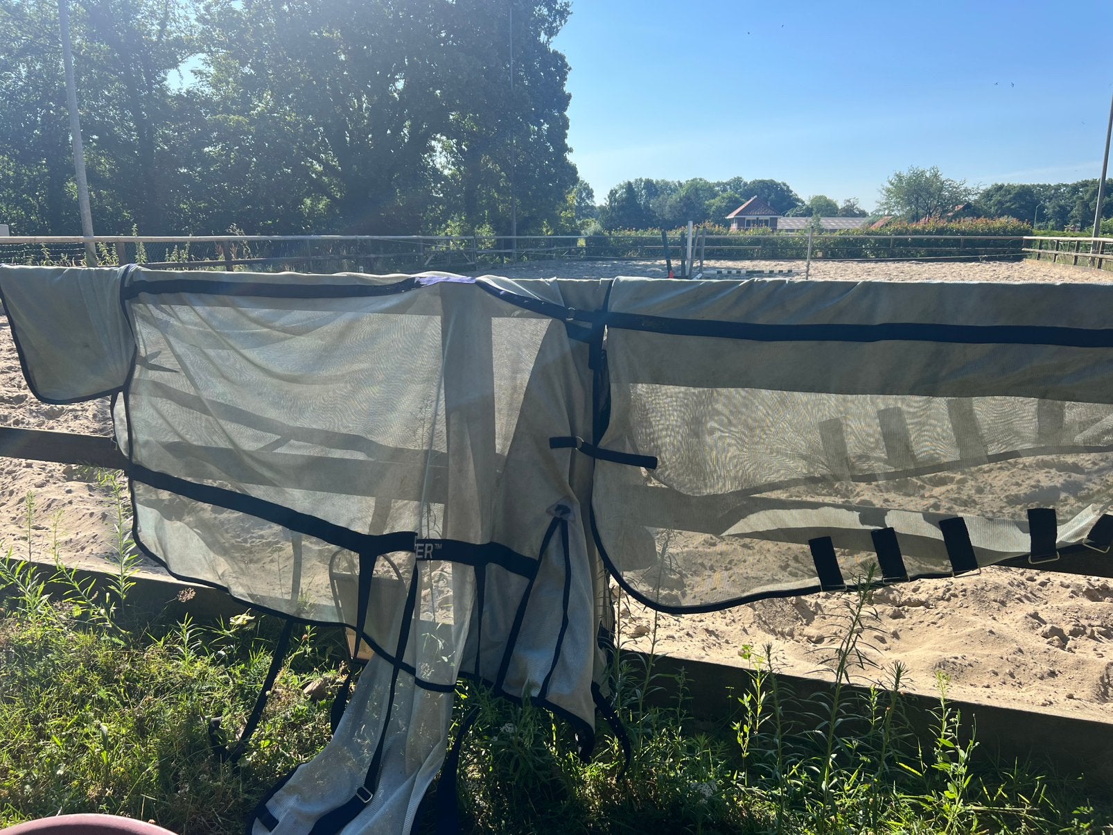 Vliegendekens Master maat 215 en 195, Dieren en Toebehoren, Paarden en Pony's | Dekens en Dekjes, Full (L), Gebruikt, Vliegendeken