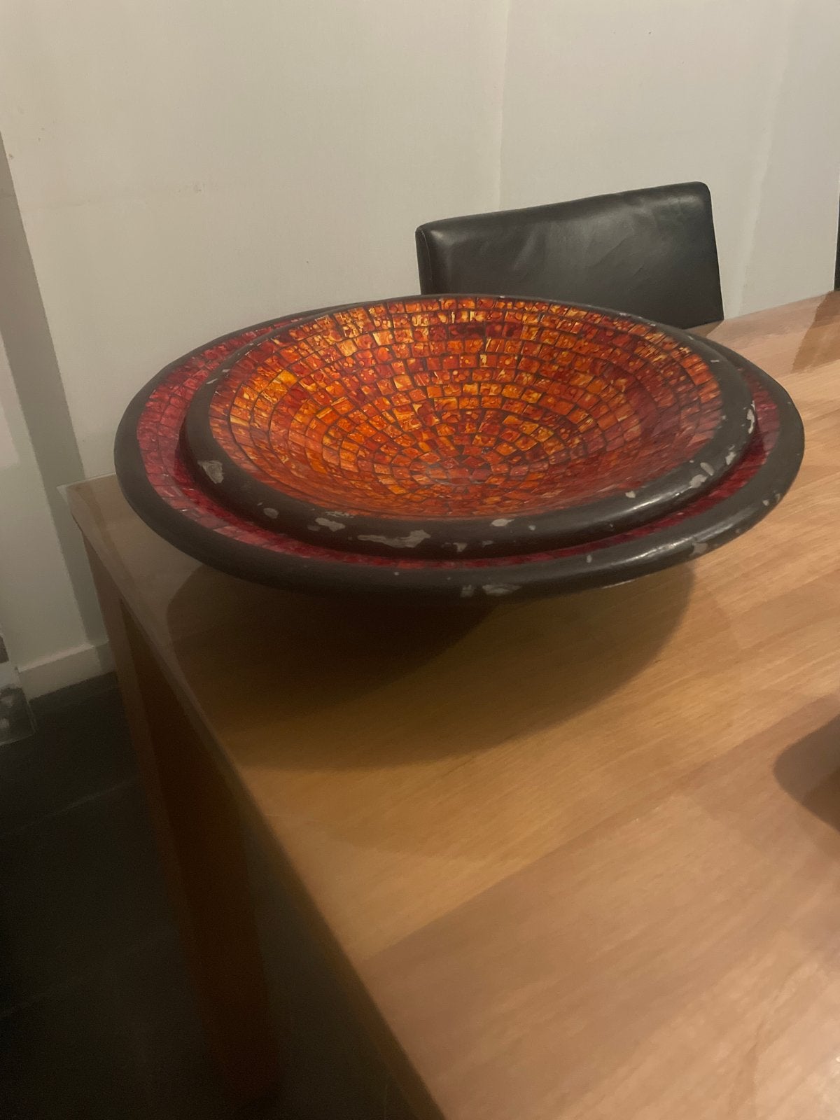 Decoratieve mozaïek schalen - set van 2, Ophalen