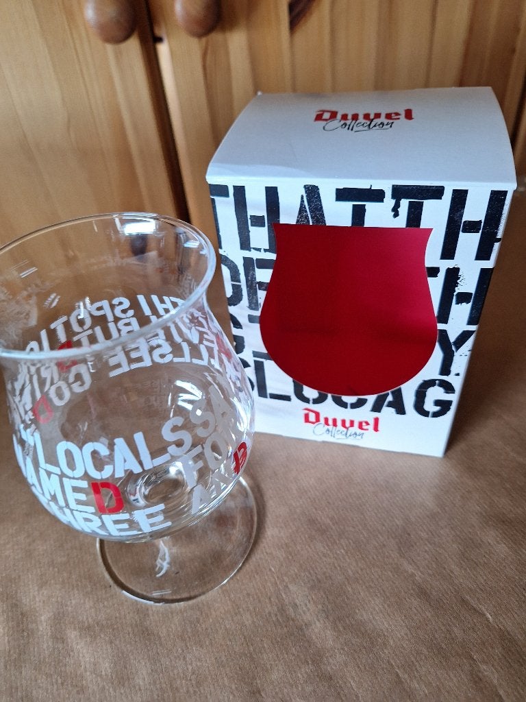 Duvel collector's glas op voet, Verzamelen, Biermerken, Nieuw, Glas of Glazen, Duvel, Ophalen of Verzenden