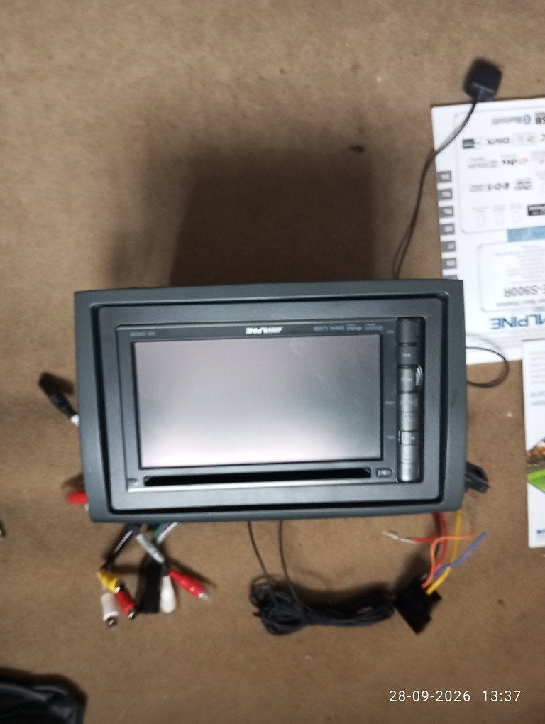 2 din Alpine auto radio, Caravans en Kamperen, Ophalen, Gebruikt