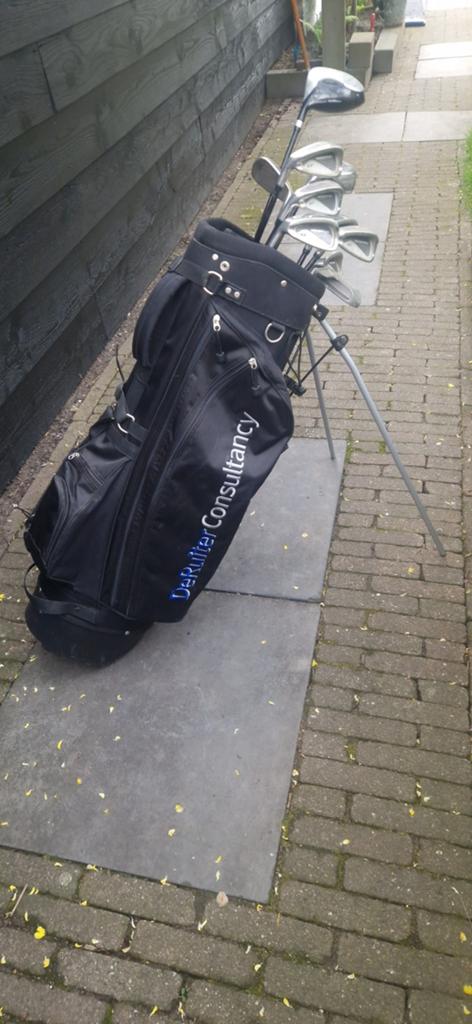 Linkshandige complete heren golfset Powerbilt Momentum, Ophalen of Verzenden, Gebruikt, Set