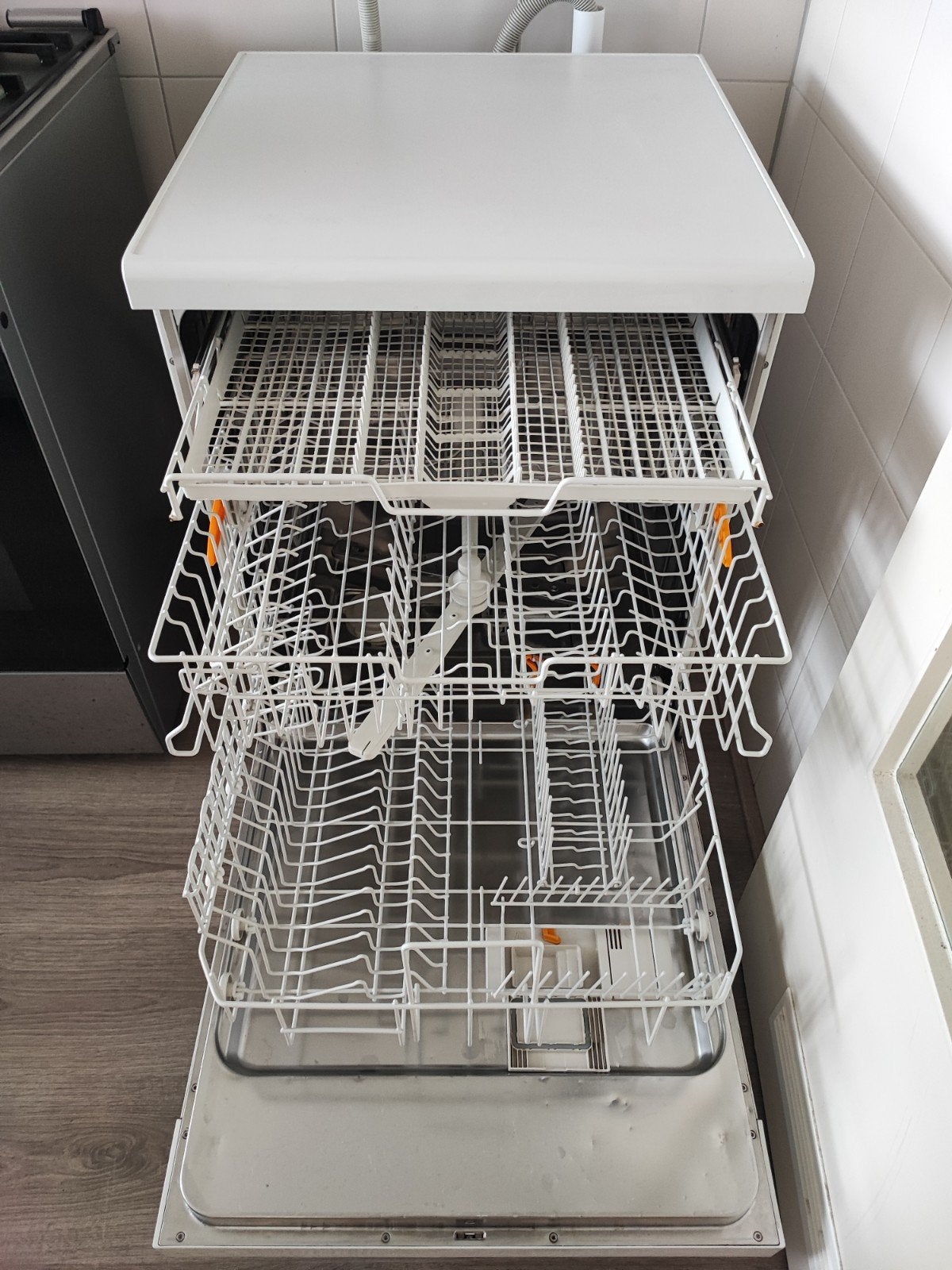 Miele vaatwasser G 4210  SC Vrijstaand en Prima Werkend, Ophalen, Gebruikt, Kort programma, 85 tot 90 cm