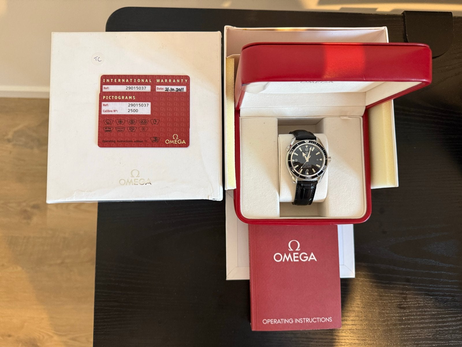 Omega Seamaster Planet Ocean 42mm - Ref. 29015037, Ophalen, Staal, Polshorloge, Omega