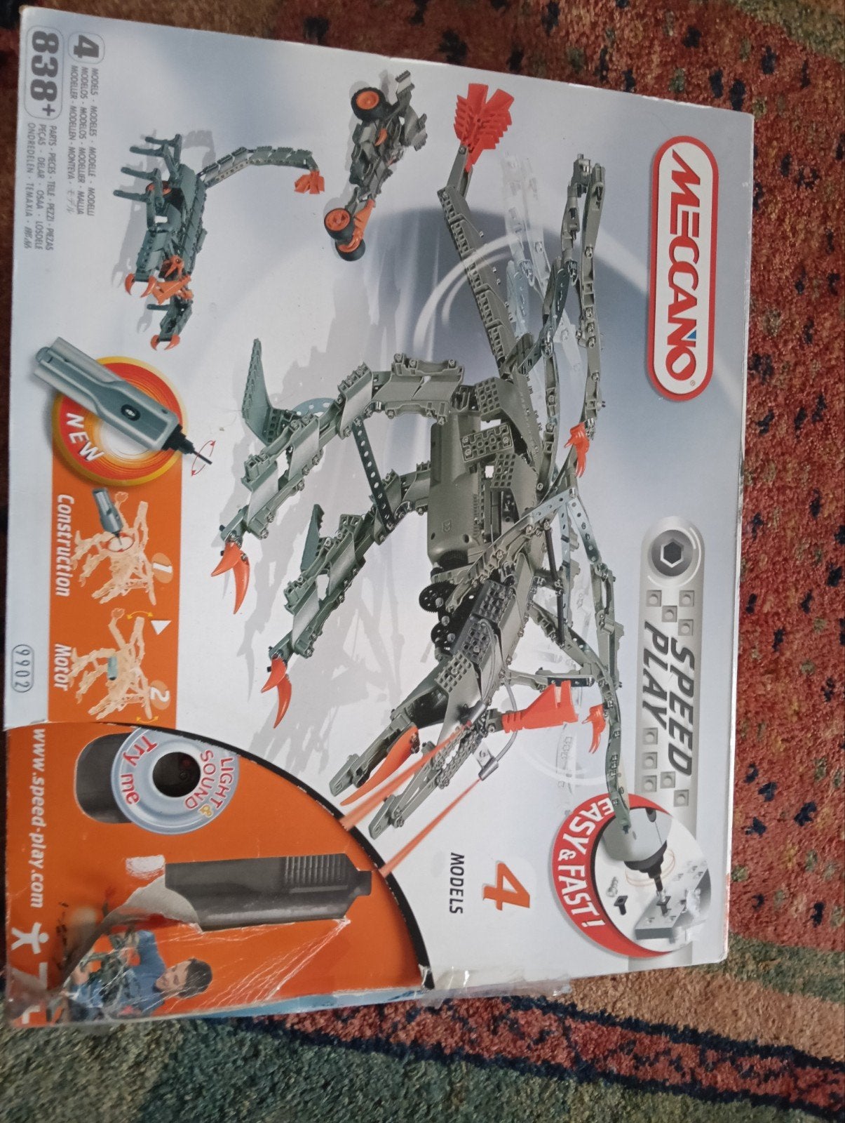 Meccano Speed Play: 4 modellen,838 onderdelen, nieuw in doos, Ophalen of Verzenden, Nieuw, Overige merken