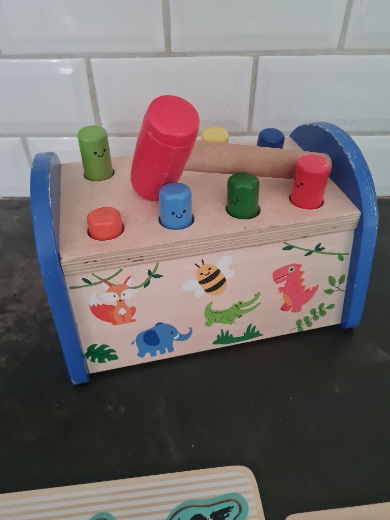 houten hamertje tik speelgoed, Heikant 21 Kaatsheuvel, Overige typen, Belle Vieille Brocante, Ophalen of Verzenden