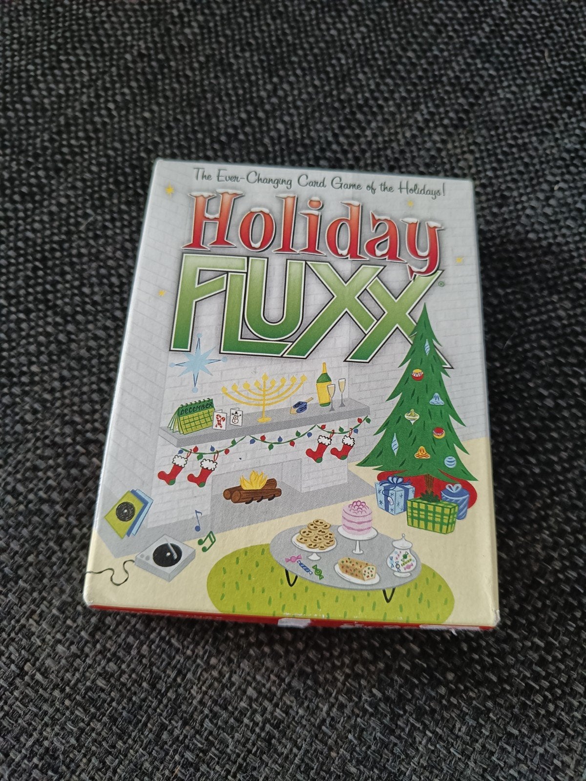 Holiday Fluxx Kaartspel - Het steeds veranderende spel, Vijf spelers of meer, Ophalen of Verzenden, Zo goed als nieuw, Looney Labs