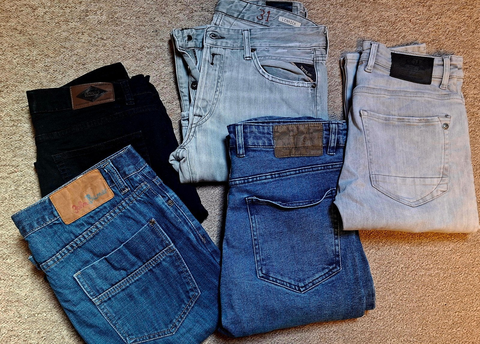 Jeansbroeken mt 30/31, Ophalen of Verzenden, Zo goed als nieuw, Blauw, W32 (confectie 46) of kleiner