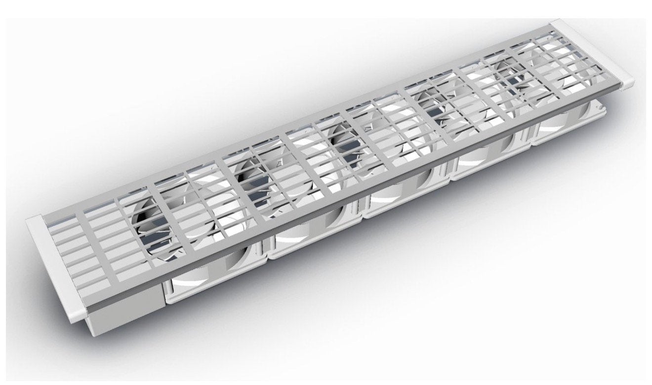 Prillo Radiatorventilator - 60cm radiator, Ophalen, Zo goed als nieuw, Zilver, Overige materialen