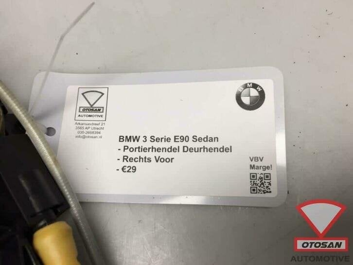 bmw 3 serie e90 deurhendel deurgreep buiten rechts voor, Auto-onderdelen, Petuelring 130
80788  Munich, DE, Gebruikt, Info@bmw.de