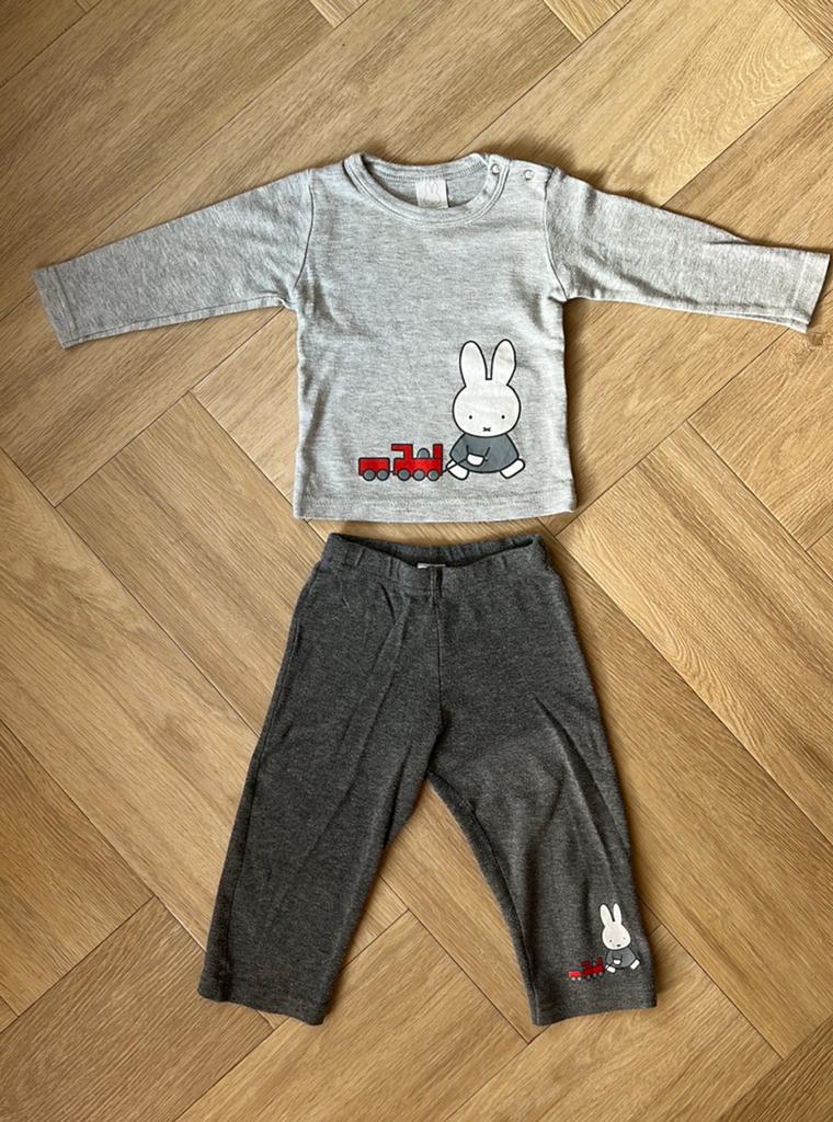 Pyjama, Nijntje, grijs, maat 74/80, Ophalen of Verzenden, Gebruikt, Jongetje of Meisje, Nacht- of Onderkleding