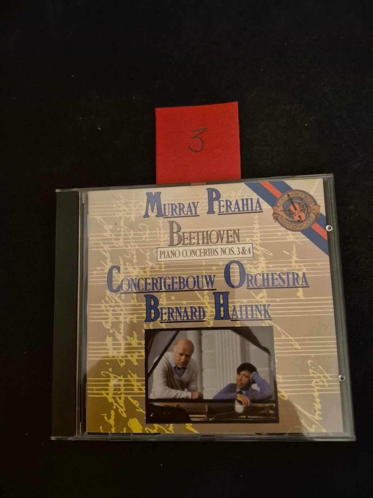 Beethoven Piano Concertos 3 & 4 - Murray Perahia CD, Cd's en Dvd's, Gebruikt, Soloconcert, Ophalen of Verzenden, Classicisme