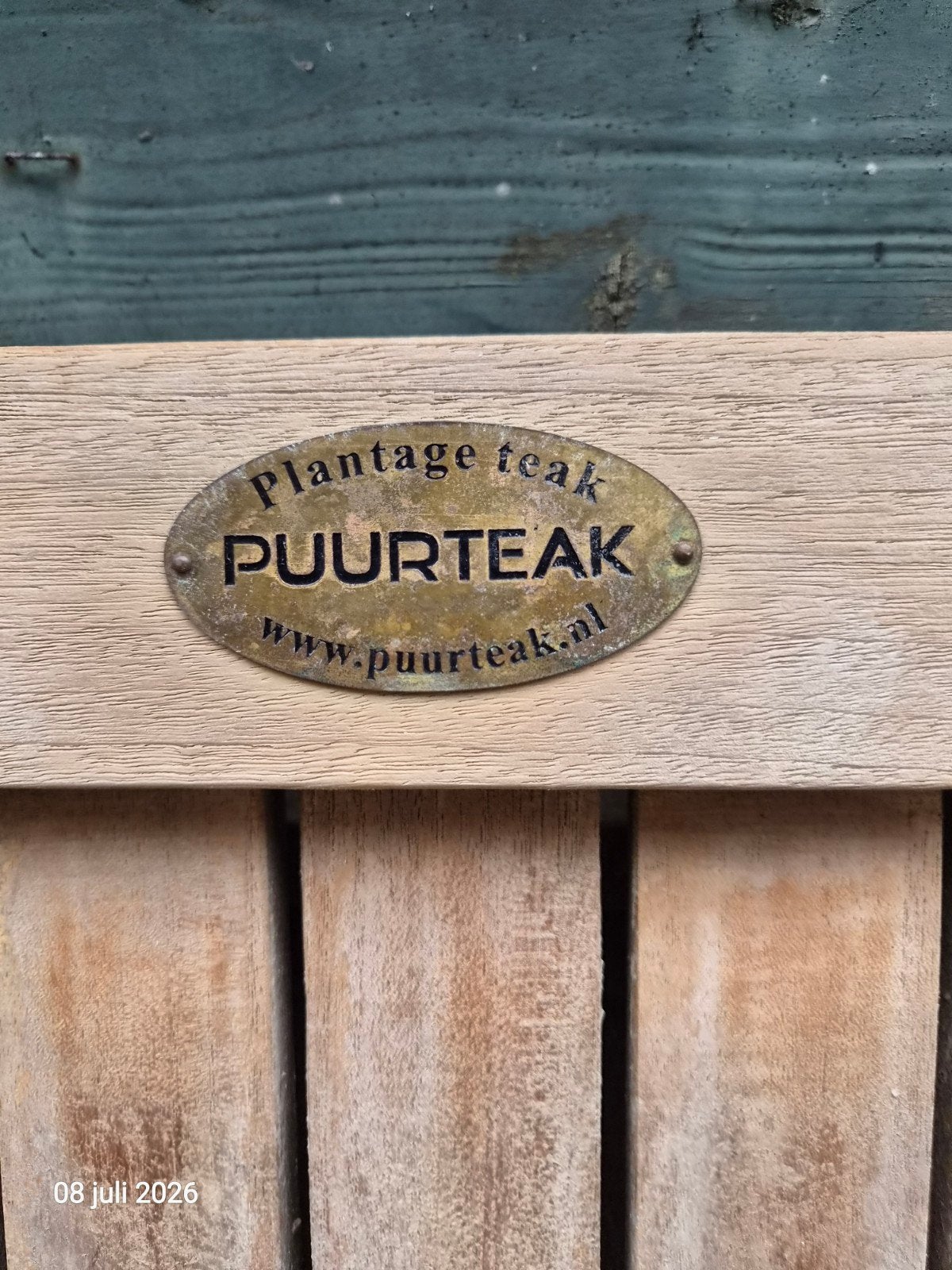 Puurteak ASTI 2x klap stoel, Ophalen of Verzenden, Hout, Minder dan 3 meter, 1 tot 2 meter