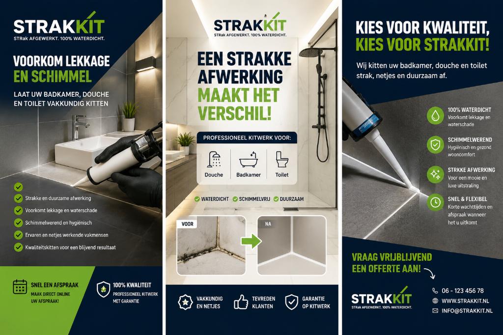 Sanitair voegen en kitten