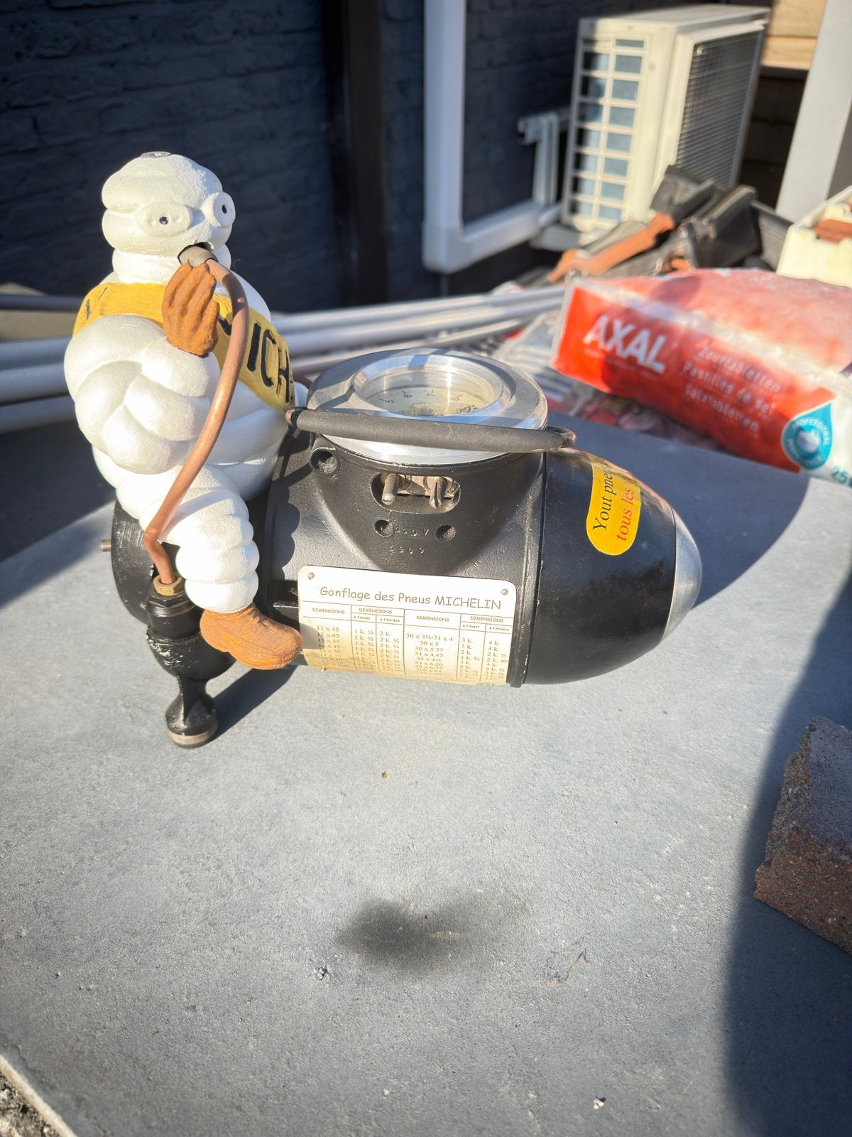 Vintage Michelin Bibendum Compressor - Zeldzaam Item, Ophalen of Verzenden, Gebruikt, Auto's